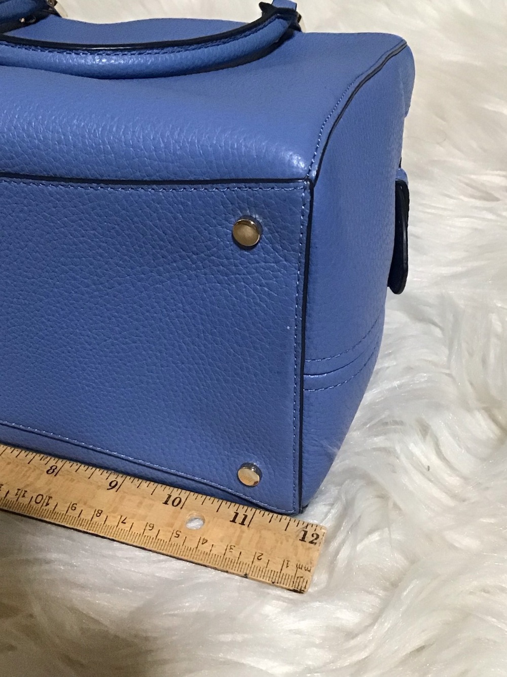 Kate spade triple compartment Leila pebble leather in fresh blue - Picture 9 of 16